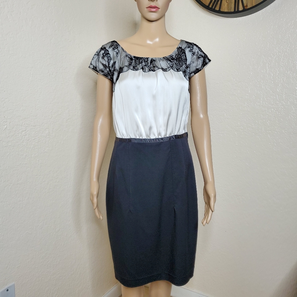 H & M Work Dress | Lacy Trim | Size 10